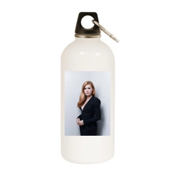 Amy Adams White Water Bottle With Carabiner