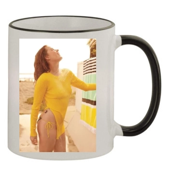 Amy Adams 11oz Colored Rim & Handle Mug