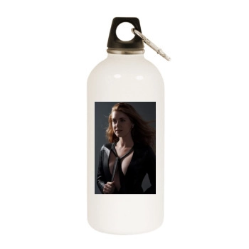 Amy Adams White Water Bottle With Carabiner