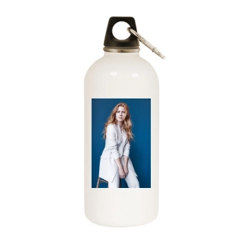 Amy Adams White Water Bottle With Carabiner