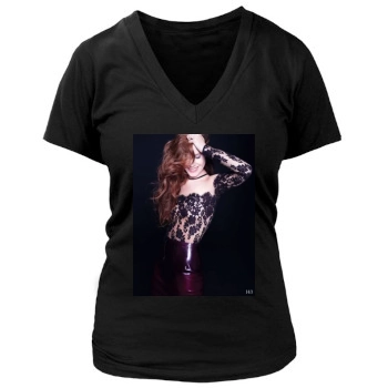 Amy Adams Women's Deep V-Neck TShirt