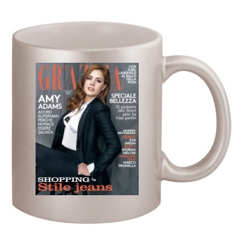 Amy Adams 11oz Metallic Silver Mug