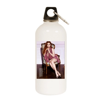 Amy Adams White Water Bottle With Carabiner