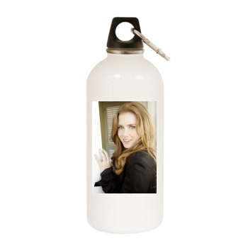 Amy Adams White Water Bottle With Carabiner