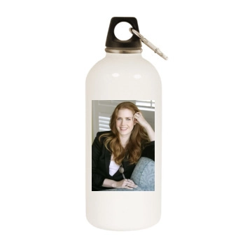 Amy Adams White Water Bottle With Carabiner