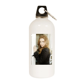 Amy Adams White Water Bottle With Carabiner