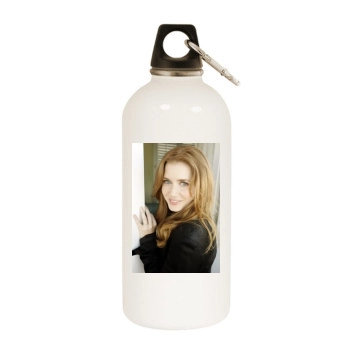 Amy Adams White Water Bottle With Carabiner