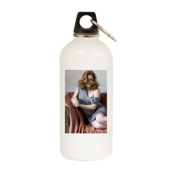 Amy Adams White Water Bottle With Carabiner