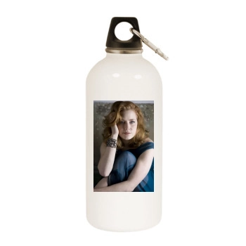 Amy Adams White Water Bottle With Carabiner