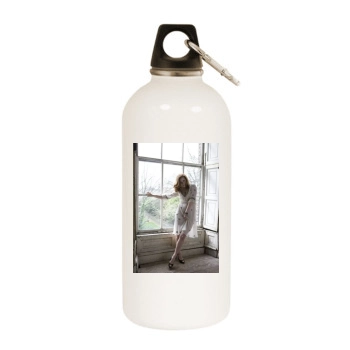 Amy Adams White Water Bottle With Carabiner