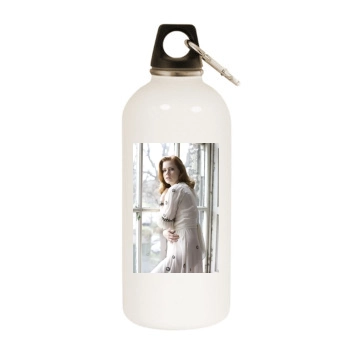 Amy Adams White Water Bottle With Carabiner