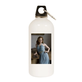 Amy Adams White Water Bottle With Carabiner