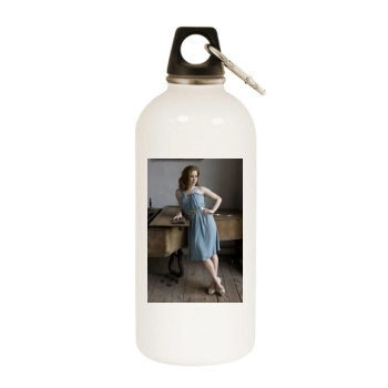 Amy Adams White Water Bottle With Carabiner