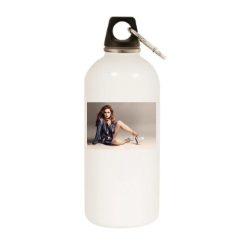 Amy Adams White Water Bottle With Carabiner