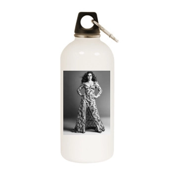 Amy Adams White Water Bottle With Carabiner