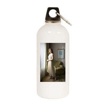 Amy Adams White Water Bottle With Carabiner