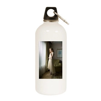 Amy Adams White Water Bottle With Carabiner