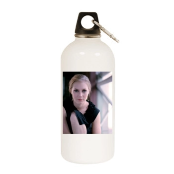 Amy Adams White Water Bottle With Carabiner