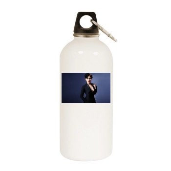 Amy Adams White Water Bottle With Carabiner