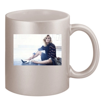 Anja Rubik 11oz Metallic Silver Mug