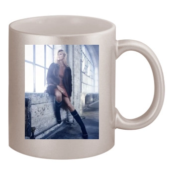 Anja Rubik 11oz Metallic Silver Mug