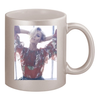 Anja Rubik 11oz Metallic Silver Mug