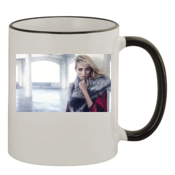 Anja Rubik 11oz Colored Rim & Handle Mug