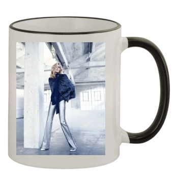 Anja Rubik 11oz Colored Rim & Handle Mug