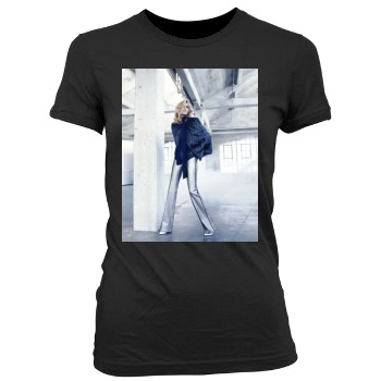 Anja Rubik Women's Junior Cut Crewneck T-Shirt