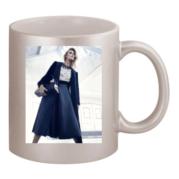 Anja Rubik 11oz Metallic Silver Mug