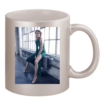 Anja Rubik 11oz Metallic Silver Mug