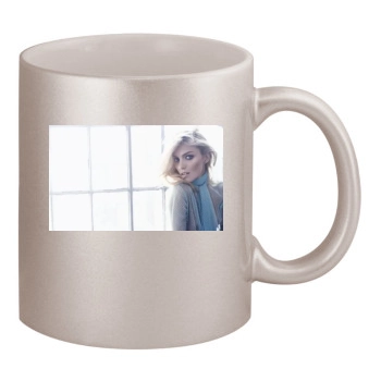 Anja Rubik 11oz Metallic Silver Mug