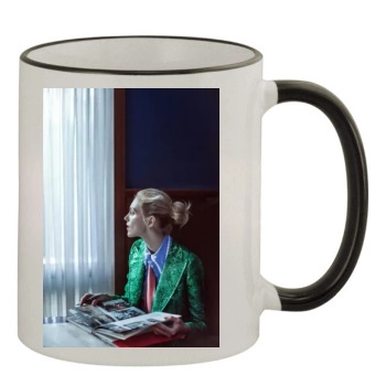 Anja Rubik 11oz Colored Rim & Handle Mug