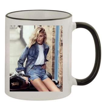 Anja Rubik 11oz Colored Rim & Handle Mug