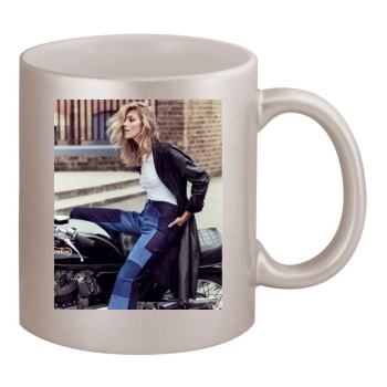 Anja Rubik 11oz Metallic Silver Mug