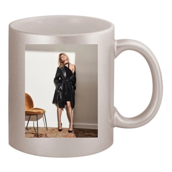 Anja Rubik 11oz Metallic Silver Mug