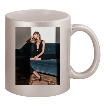 Anja Rubik 11oz Metallic Silver Mug