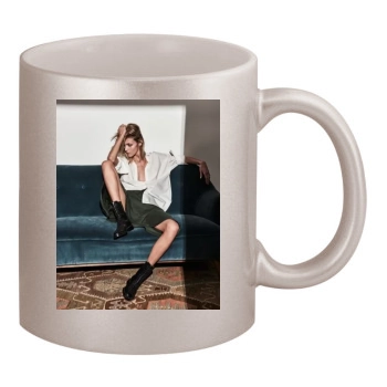 Anja Rubik 11oz Metallic Silver Mug