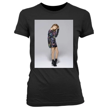 Anja Rubik Women's Junior Cut Crewneck T-Shirt