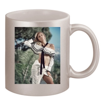 Anja Rubik 11oz Metallic Silver Mug