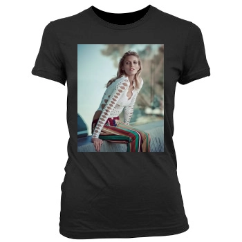 Anja Rubik Women's Junior Cut Crewneck T-Shirt