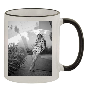 Anja Rubik 11oz Colored Rim & Handle Mug