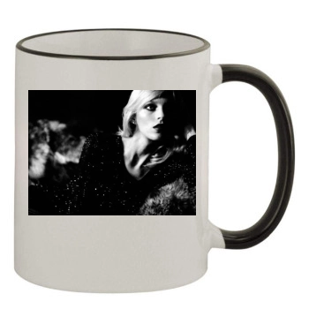 Anja Rubik 11oz Colored Rim & Handle Mug