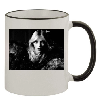 Anja Rubik 11oz Colored Rim & Handle Mug