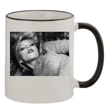 Anja Rubik 11oz Colored Rim & Handle Mug