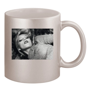 Anja Rubik 11oz Metallic Silver Mug