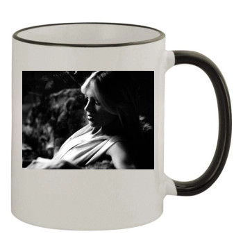 Anja Rubik 11oz Colored Rim & Handle Mug