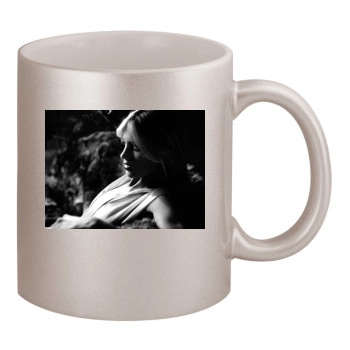 Anja Rubik 11oz Metallic Silver Mug