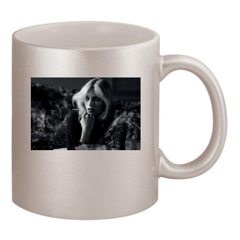 Anja Rubik 11oz Metallic Silver Mug