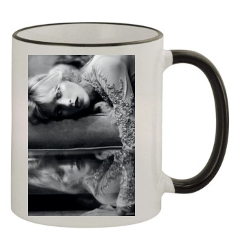 Anja Rubik 11oz Colored Rim & Handle Mug